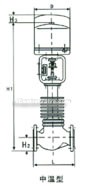 Electronic type electric signle seat, sleeve regulative valve constructral diagram(pic2)