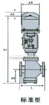 Electronic type electric staight signle, double seat regulative valve constructral diagram(pic1)