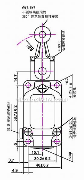 Explosion-proof stroke switch constructral diagram(pic1)