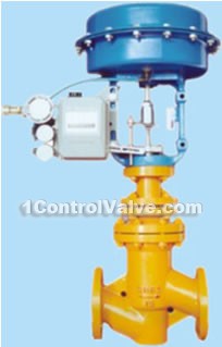 Pneumatic fluorine lined regulative valves