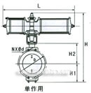 Pneumatic piston fast cutting off valve constructral diagram(pic1)