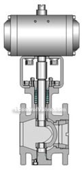 Pneumatic piston fast cutting off valve constructral diagram(pic1)