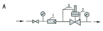 Self-reliance pressure regulator  installation diagram(pic1)