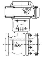 ZAJQ electric adjustable ball valve constructral diagram(pic1)